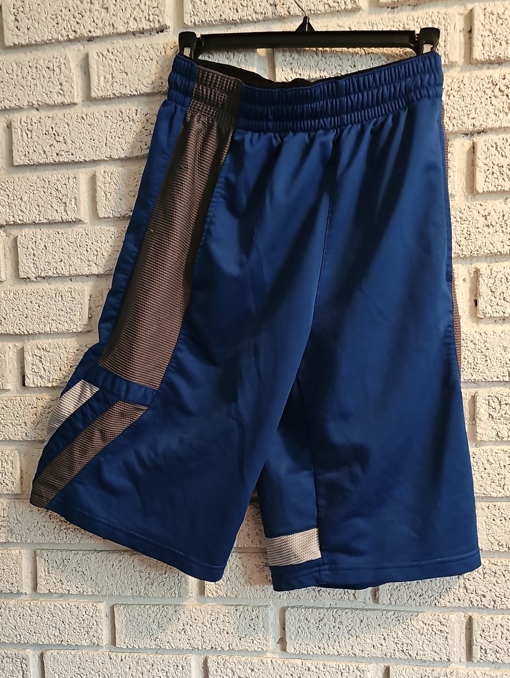 Champs Royal Blue Athletic Shorts with Gray Contrast Panels
